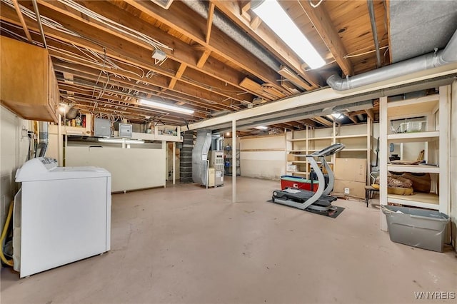 27 Lynn Lea St, Amherst, NY 14221 - unfinished basement featuring heating unit and electric panel