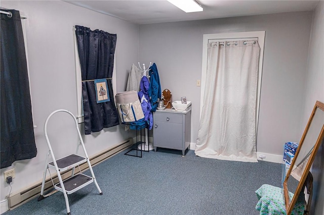 5 Gansevoort St, Bath, NY 14810 - miscellaneous room with carpet floors and baseboard heating