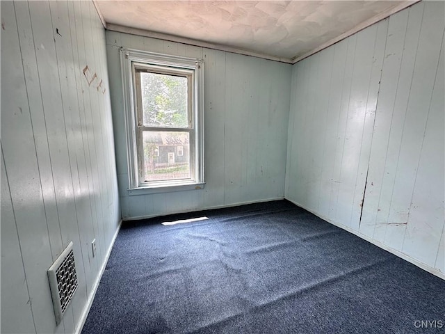 1504 Conkling Ave, Utica, NY 13501 - carpeted empty room with wooden walls