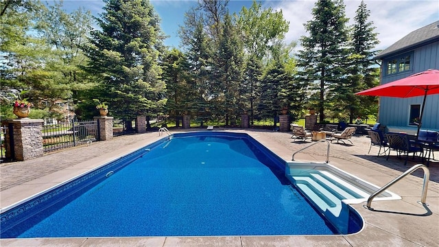 11 Sunrise Park, Pittsford, NY 14534 - view of pool featuring a patio area