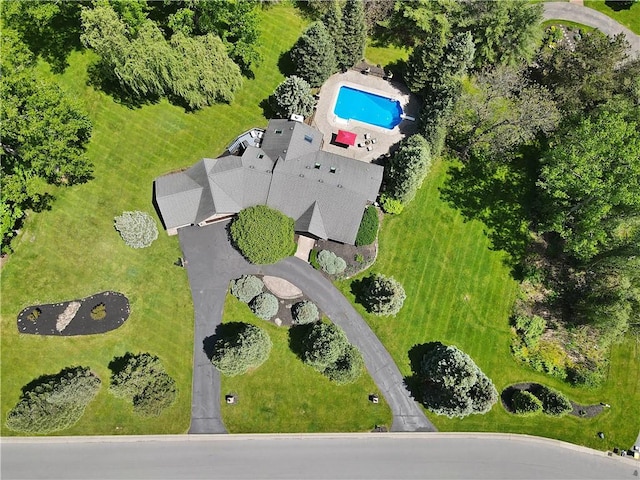 11 Sunrise Park, Pittsford, NY 14534 - aerial view of a pool area