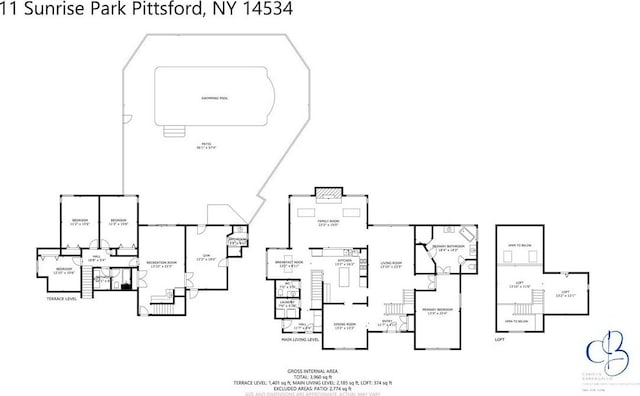11 Sunrise Park, Pittsford, NY 14534 - room layout