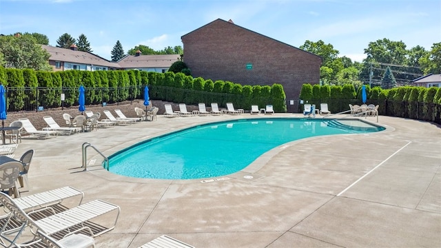 26-8 Great Wood Ct, Perinton, NY 14450 - community pool featuring a patio area