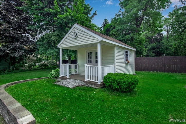 669 Quaker Rd, Aurora, NY 14052 - view of outdoor structure with covered porch
