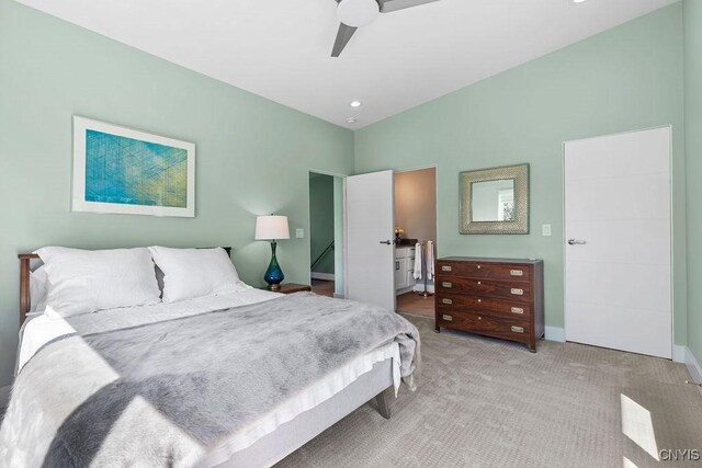 3 Elson Ln, Skaneateles, NY 13152 - bedroom with light carpet, baseboards, and a ceiling fan