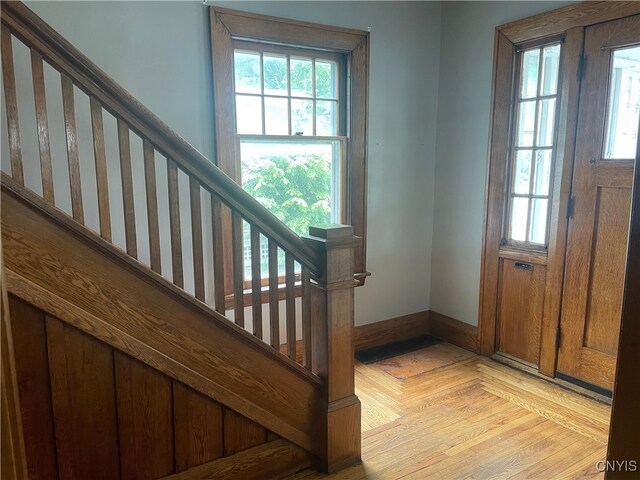 61 2nd St, German Flatts, NY 13357 - entrance foyer featuring stairs and plenty of natural light