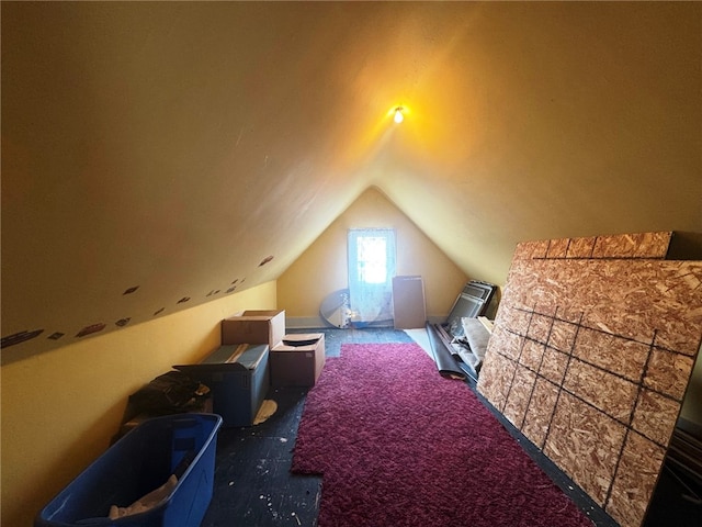 14 Park St, Bradford-City, PA 16701 - additional living space featuring vaulted ceiling and carpet floors