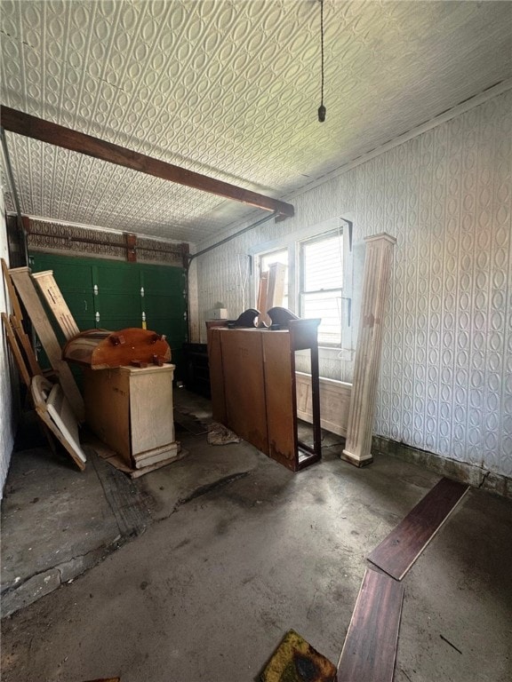 14 Park St, Bradford-City, PA 16701 - miscellaneous room with a garage