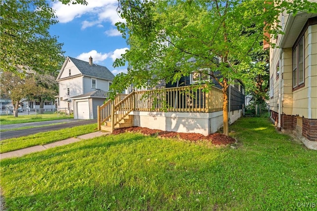 124 Aurora St, Rochester, NY 14621 - view of front of property with a front lawn and driveway