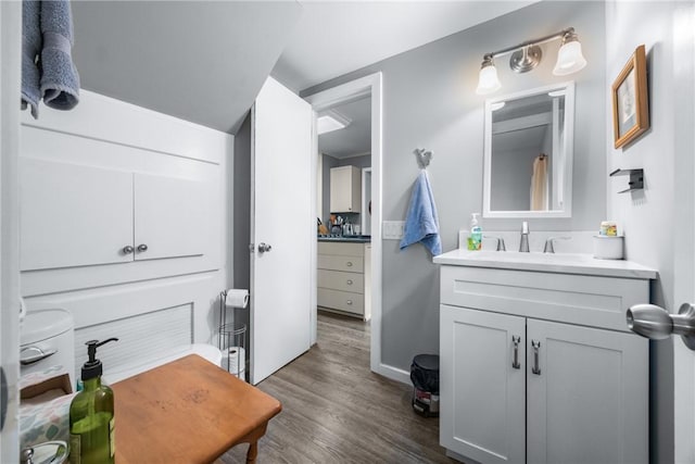 15205 W Lake Rd, Pulteney, NY 14418 - bathroom with vanity and wood finished floors