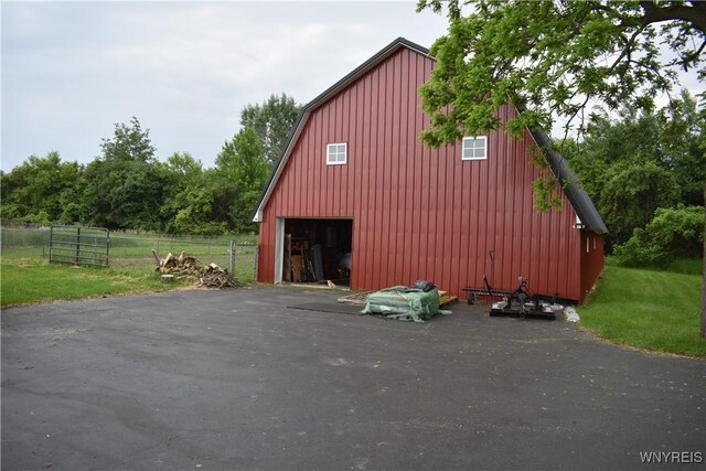 4571 Budd Rd, Cambria, NY 14094 - view of detached garage