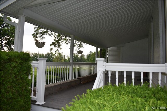 4571 Budd Rd, Cambria, NY 14094 - view of wooden porch