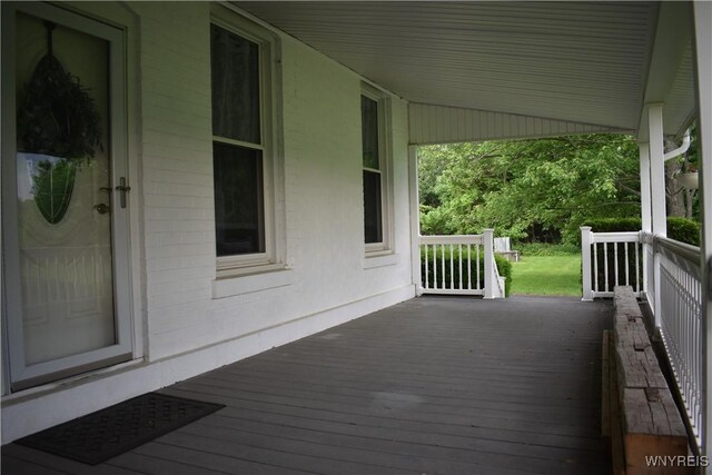 4571 Budd Rd, Cambria, NY 14094 - view of wooden terrace