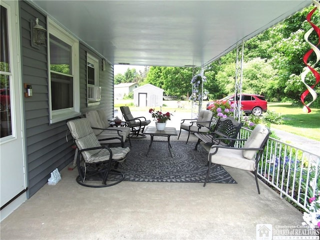 23 Frew Run St, Carroll, NY 14738 - view of patio featuring cooling unit