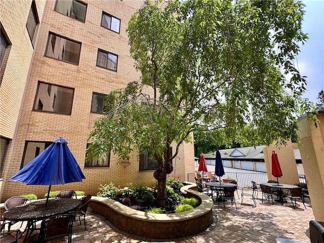 2501 E Ave, Brighton, NY 14610 - view of patio featuring outdoor dining space