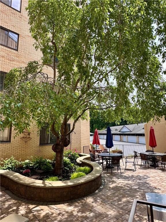 2501 E Ave, Brighton, NY 14610 - view of patio with outdoor dining area