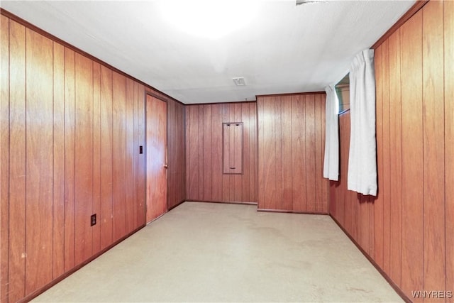 1701 Billington Rd, Elma, NY 14052 - unfurnished room with light carpet and wooden walls