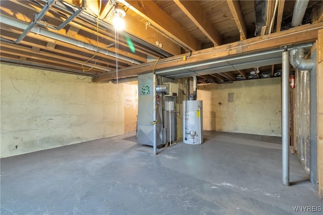 1701 Billington Rd, Elma, NY 14052 - unfinished below grade area featuring water heater and heating unit