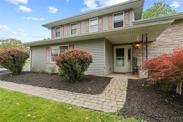 311 Mcintosh Dr, Auburn, NY 13021 - view of front of property with stone siding