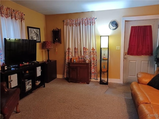 58-60 Lansing St, Auburn, NY 13021 - carpeted living area with baseboards
