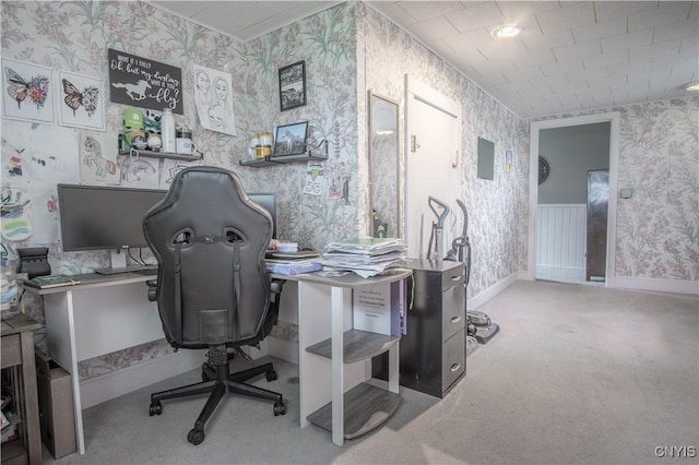 18916 State Route 3, Hounsfield, NY 13601 - carpeted office space with wallpapered walls
