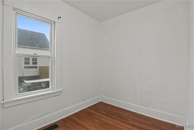 159 Kilhoffer St, Buffalo, NY 14211 - empty room with dark wood-type flooring and baseboards