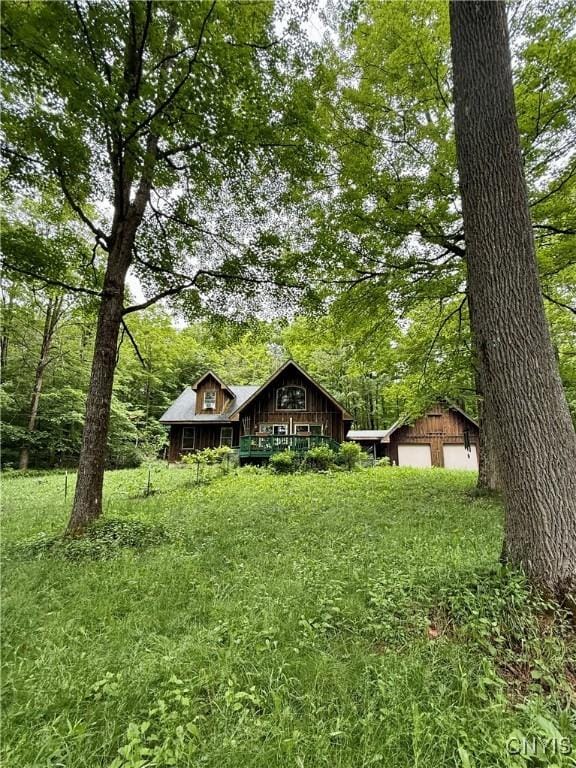 3805 State Highway 80, Columbus, NY 13460 - view of yard with a garage