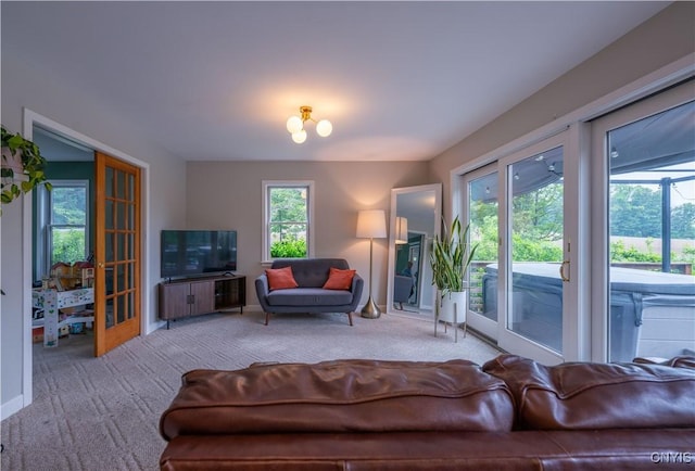 3871 Skyline Dr, Kirkland, NY 13323 - living room featuring carpet and baseboards