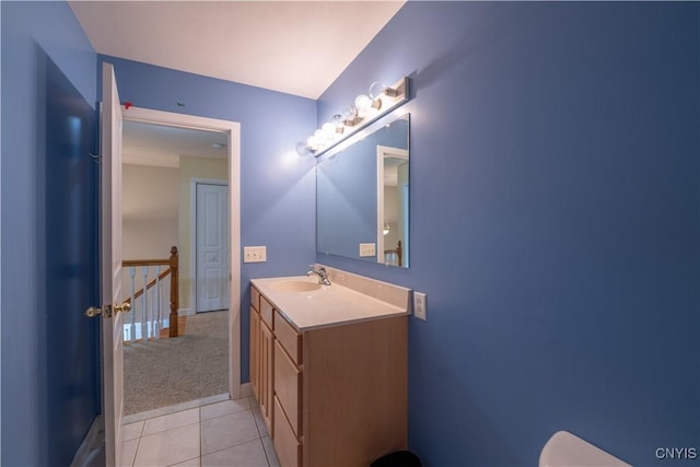 3871 Skyline Dr, Kirkland, NY 13323 - bathroom with vanity, tile patterned flooring, and baseboards