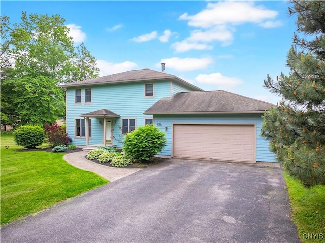 3871 Skyline Dr, Kirkland, NY 13323 - view of front of property featuring a garage, driveway, and a front yard
