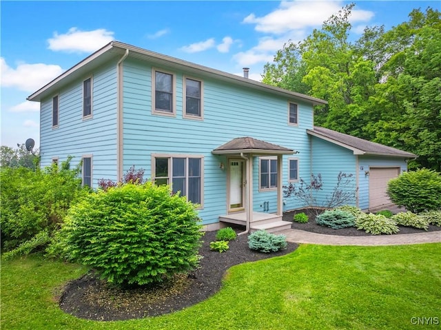 3871 Skyline Dr, Kirkland, NY 13323 - view of front of property featuring a front lawn and an attached garage