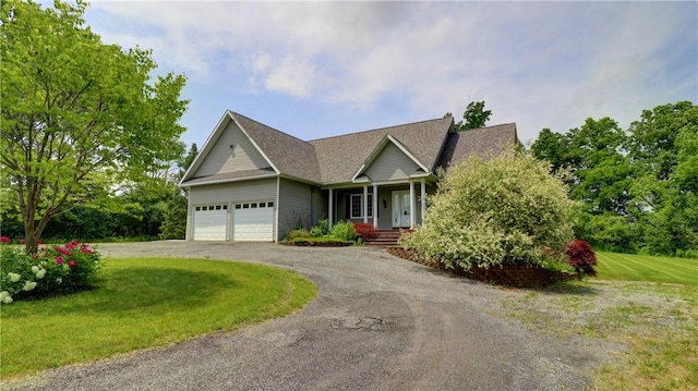1547 Great Gully Rd, Springport, NY 13160 - view of front facade featuring an attached garage, driveway, and a front yard