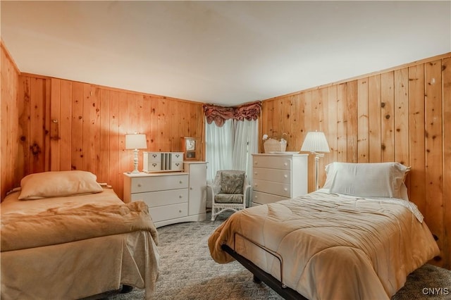 48785 Bamerick Rd, Alexandria, NY 13679 - carpeted bedroom featuring wood walls