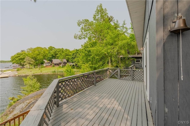48785 Bamerick Rd, Alexandria, NY 13679 - wooden deck featuring a water view