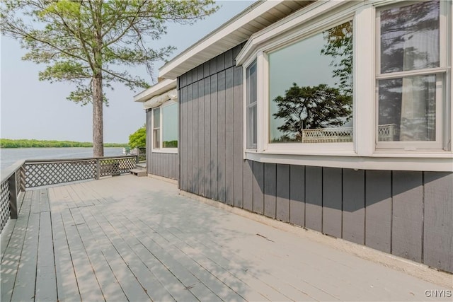 48785 Bamerick Rd, Alexandria, NY 13679 - wooden deck with a water view