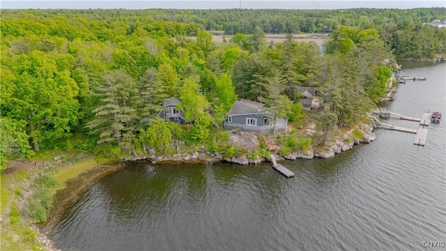 48785 Bamerick Rd, Alexandria, NY 13679 - bird's eye view of a heavily wooded area and a nearby body of water