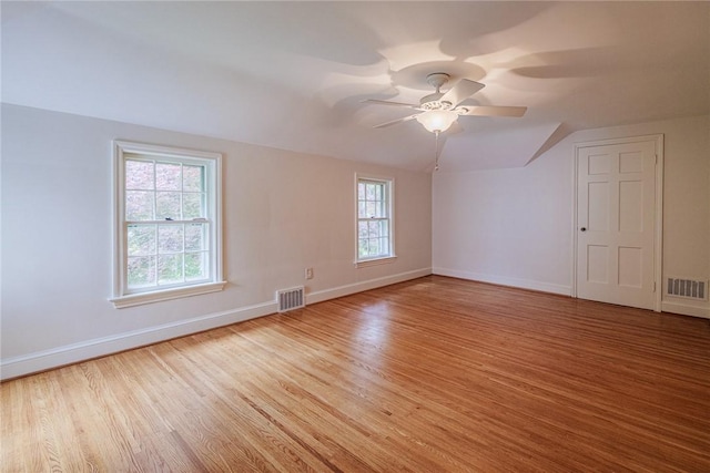68 Colonial Village Rd, Brighton, NY 14625 - bonus room featuring wood finished floors, baseboards, a ceiling fan, and vaulted ceiling