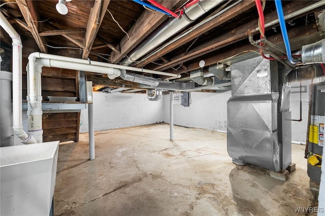 103 Ledger St, Buffalo, NY 14216 - unfinished below grade area with heating unit and electric panel