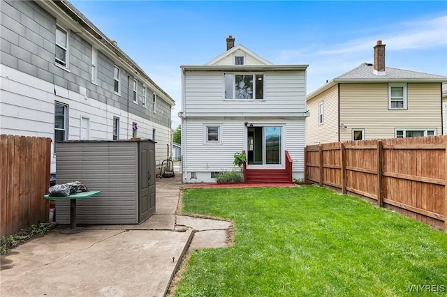 103 Ledger St, Buffalo, NY 14216 - rear view of property with entry steps and a patio