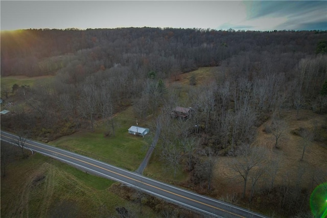 3921 State Route 226, Tyrone, NY 14837 - aerial view of property and surrounding area with a heavily wooded area and rural landscape