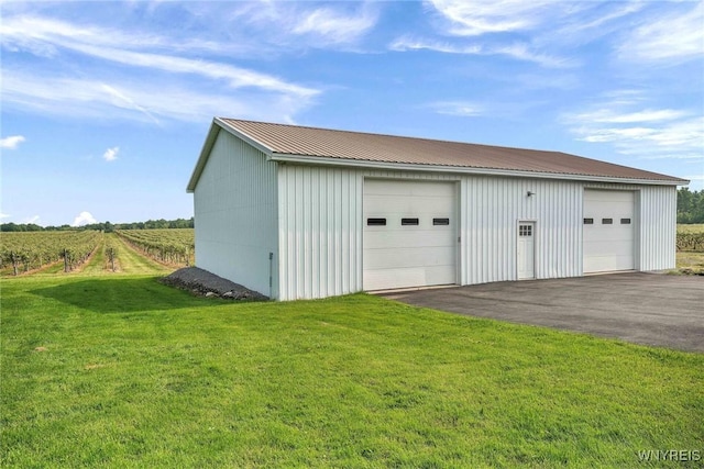2194 Rte 39, Sheridan, NY 14062 - detached garage featuring a view of rural / pastoral area and agricultural plots