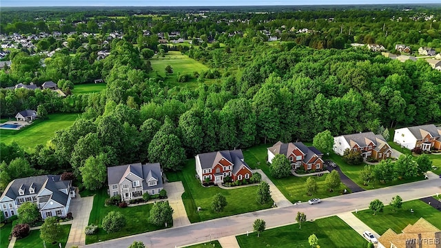 6017 Corinne Ln, Clarence, NY 14032 - aerial perspective of suburban area featuring a heavily wooded area