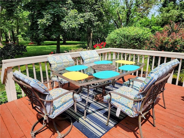 508 Countess Dr, Henrietta, NY 14586 - deck featuring view of wooded area