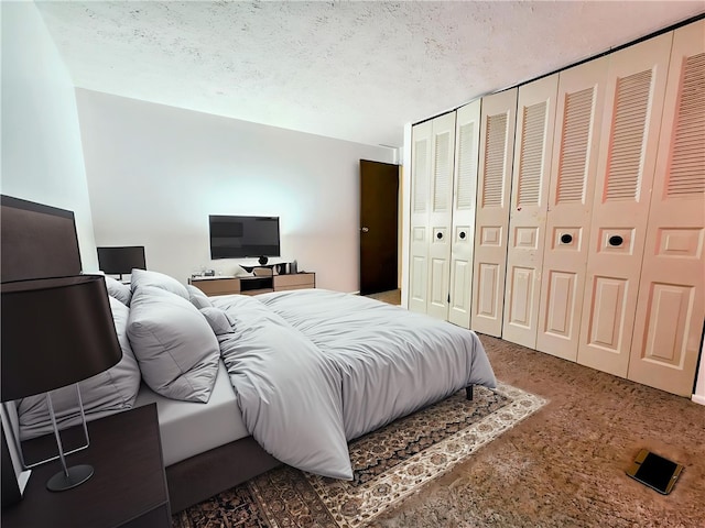 508 Countess Dr, Henrietta, NY 14586 - bedroom with carpet floors and a textured ceiling
