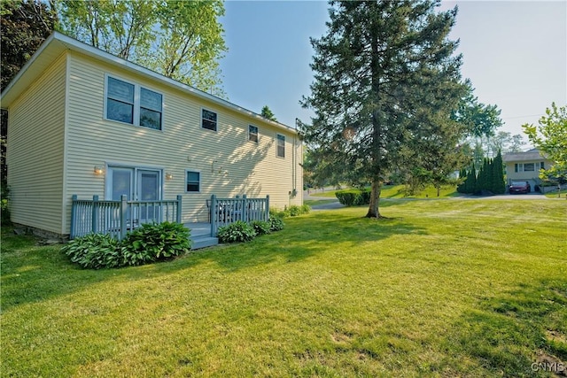 12 Sparrowbush Rd S, S, NY 12110 - view of property exterior with a lawn and a deck