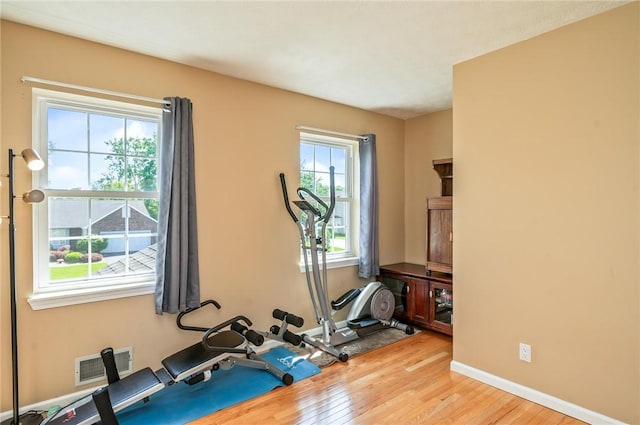 53 Toni Ter, Chili, NY 14624 - exercise area with wood finished floors and baseboards