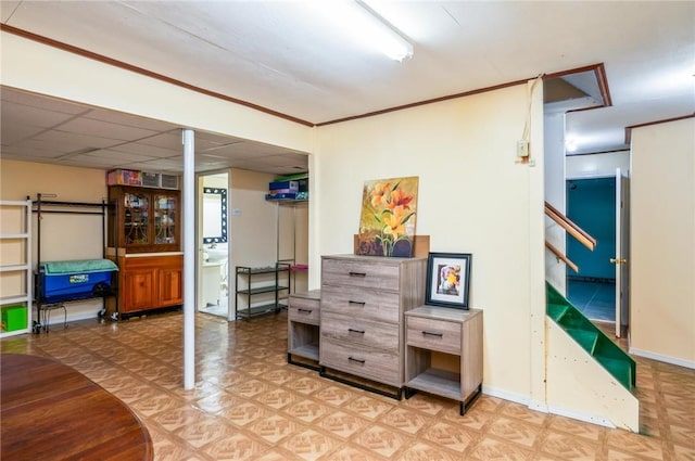 53 Toni Ter, Chili, NY 14624 - finished below grade area with light flooring and stairs