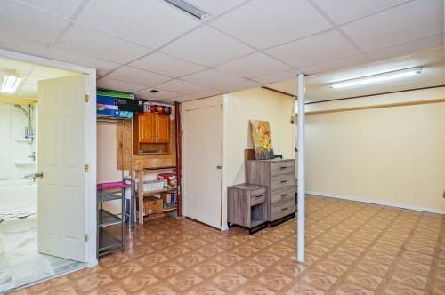 53 Toni Ter, Chili, NY 14624 - finished basement with light flooring and a drop ceiling