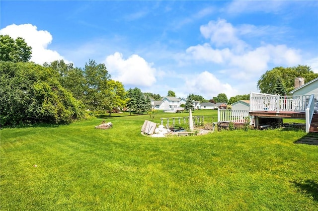 53 Toni Ter, Chili, NY 14624 - view of green lawn with a deck