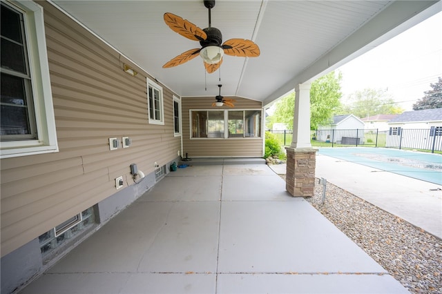 30 Sibley Dr, West Seneca, NY 14224 - view of patio / terrace featuring a ceiling fan